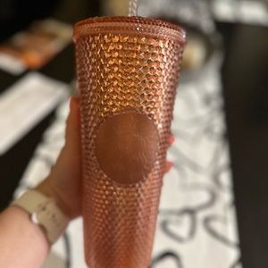 Starbucks Rose Gold Studded Tumbler